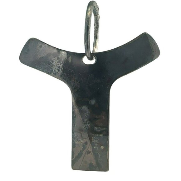 Designer RLM Studio Designer HUGE Hammered Finish Y Pendant! 66 - Picture 2 of 4